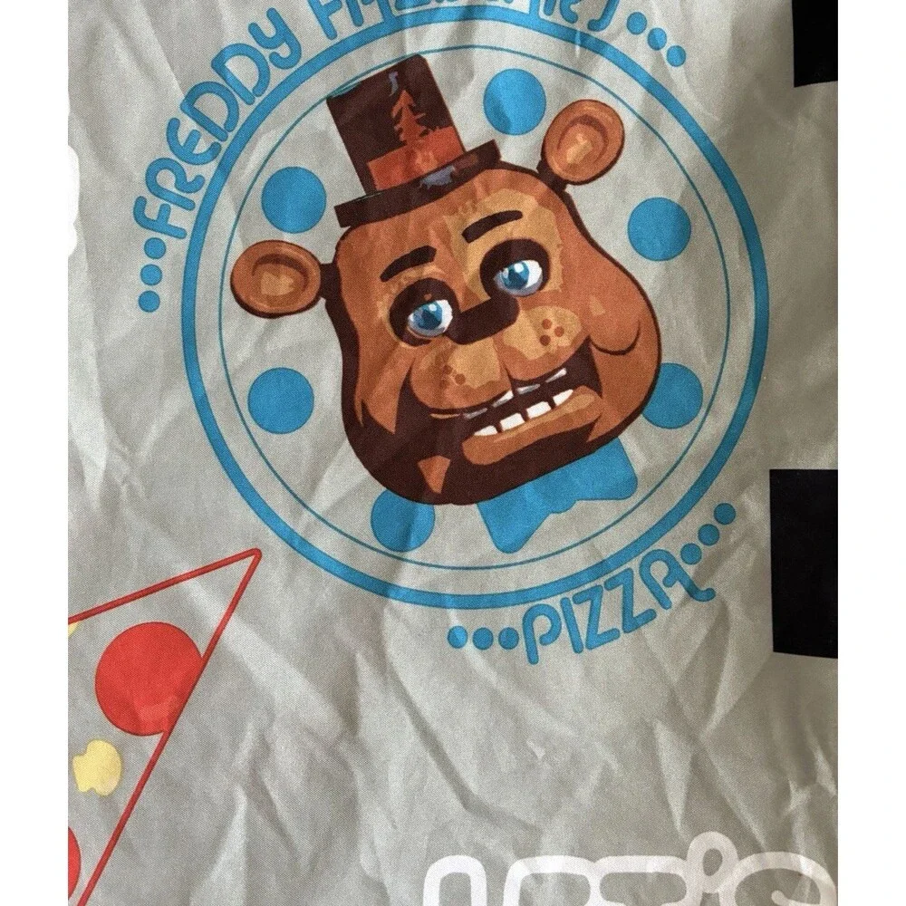 Five Nights at Freddy's Twin Flat Sheet Only Freddy Fazbear Pizza Gray FNAF